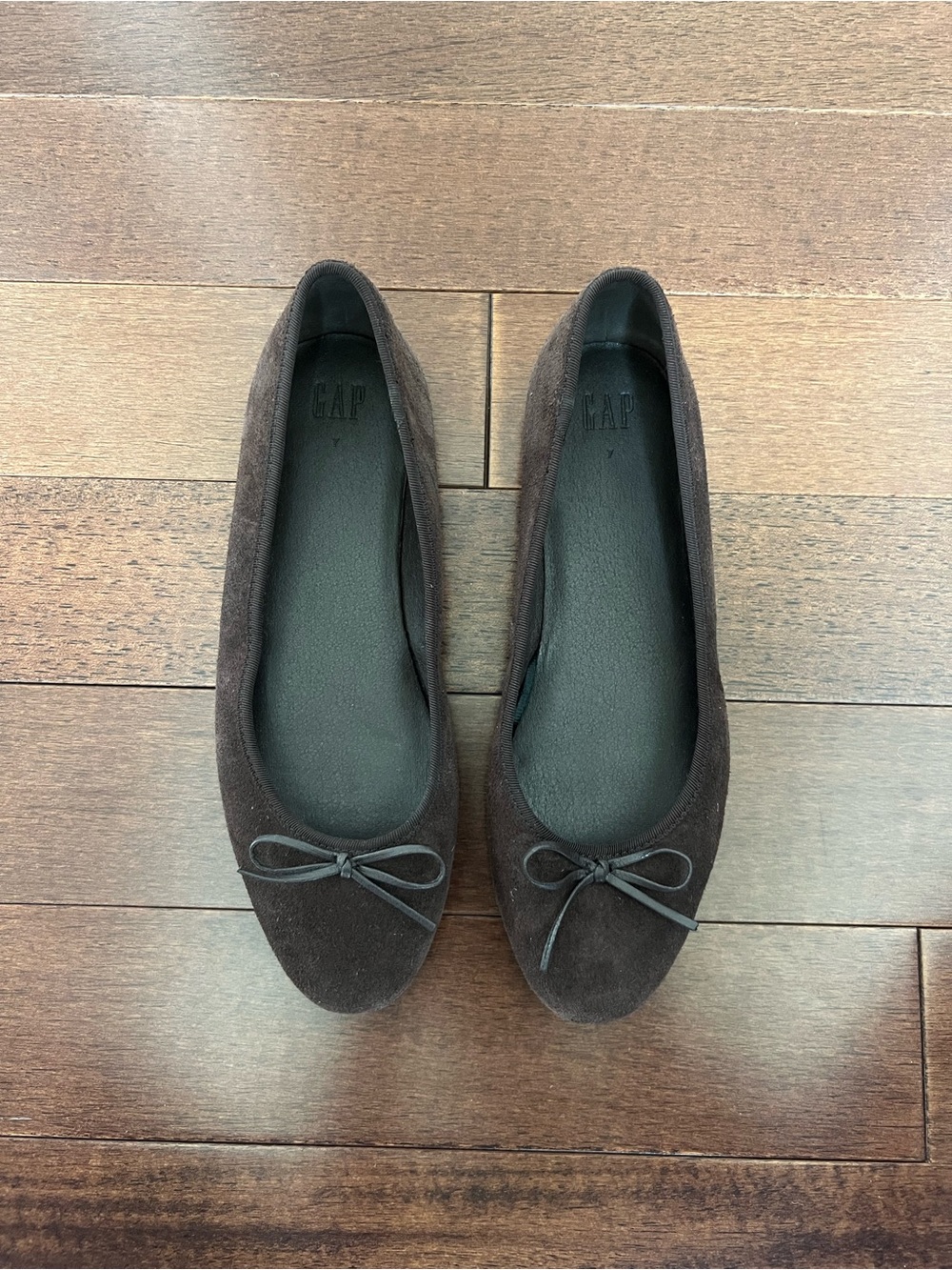 GAP Women's Brown Suede Ballet Flats